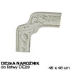 detal DE29A - narożnik do listwy DE29